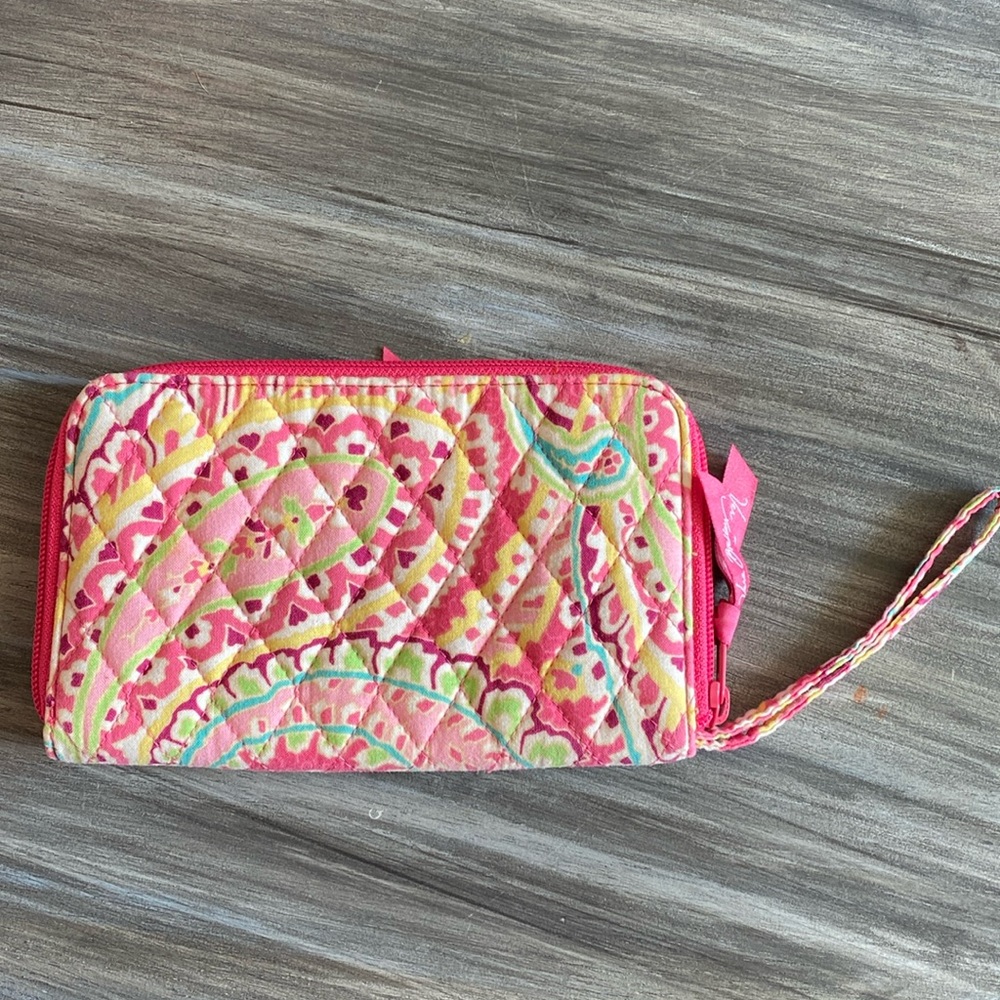 COPY - Vera Bradley Pink Paisley Wallet Wristlet